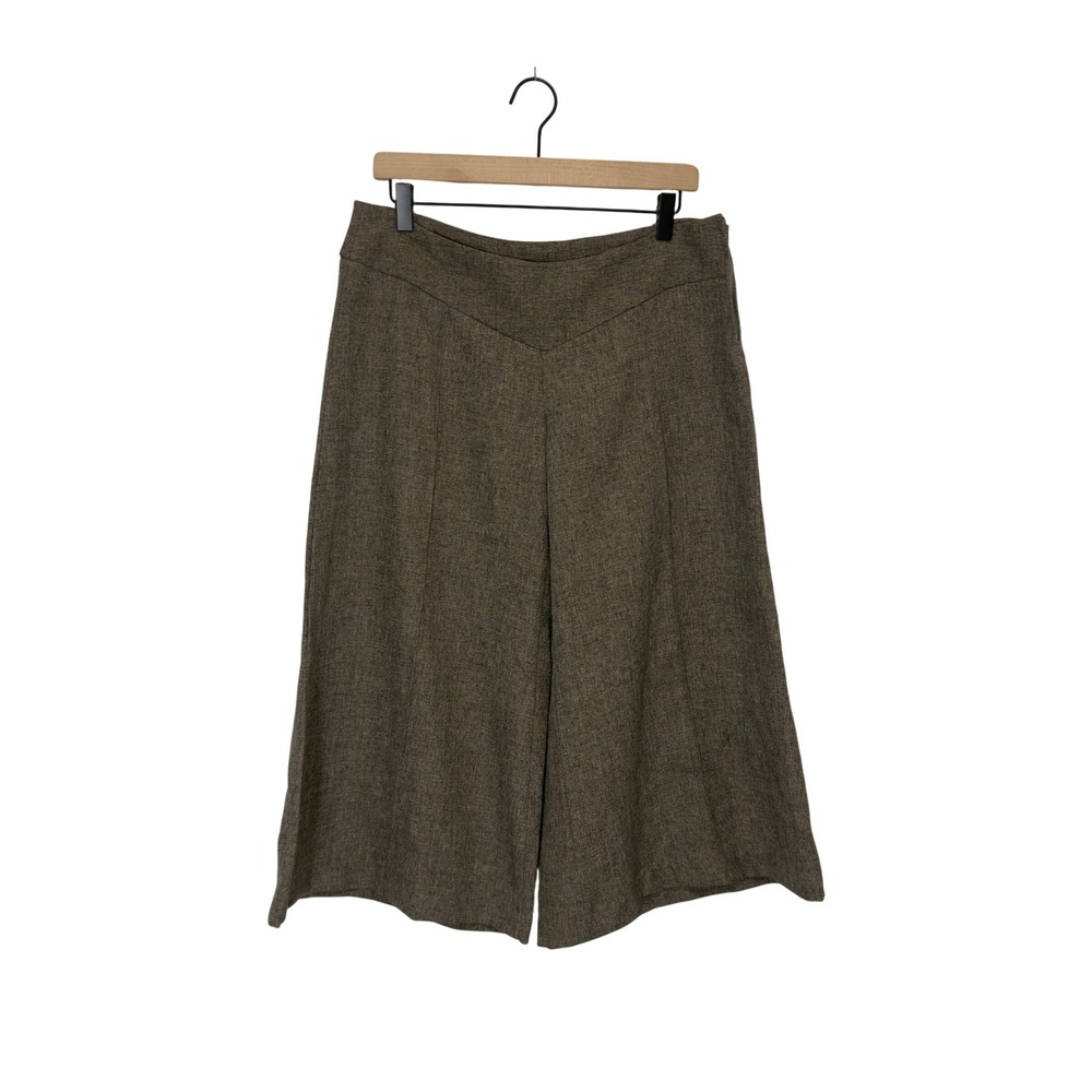 NWT Vintage Gadzooks Gaucho Pants Brown Y2K Wide Leg Cropped Trousers Large